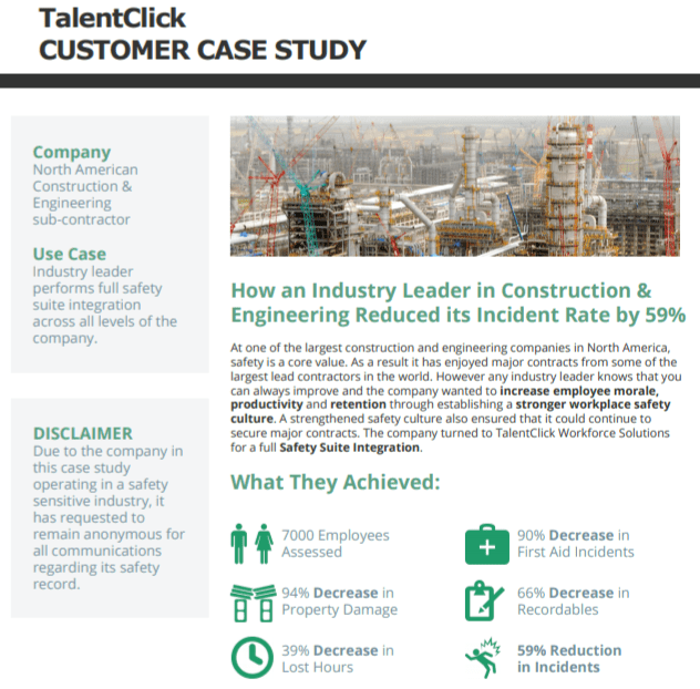 construction incident rate safety
